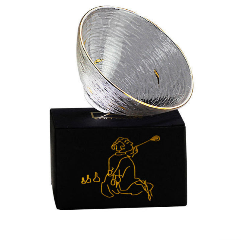 Hand-painted Gold Foil Teacup Heat-resistant Glass