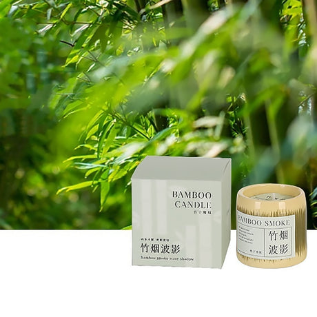 Bamboo Scented Candle Handmade Soy Wax Aromatherapy Gift-6
