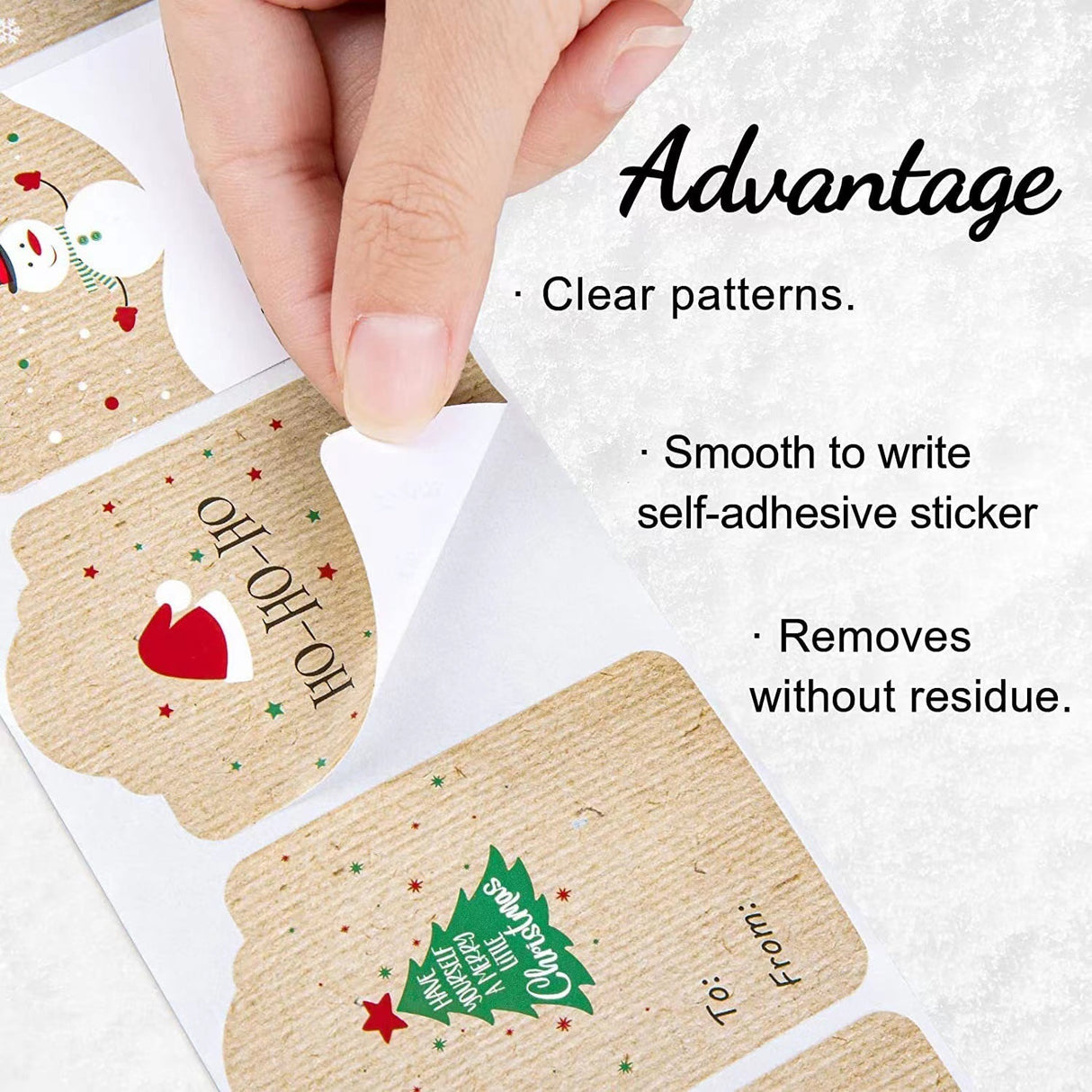 Christmas Stickers Gift Wrap Adhesive Stickers Gift Packaging Decoration