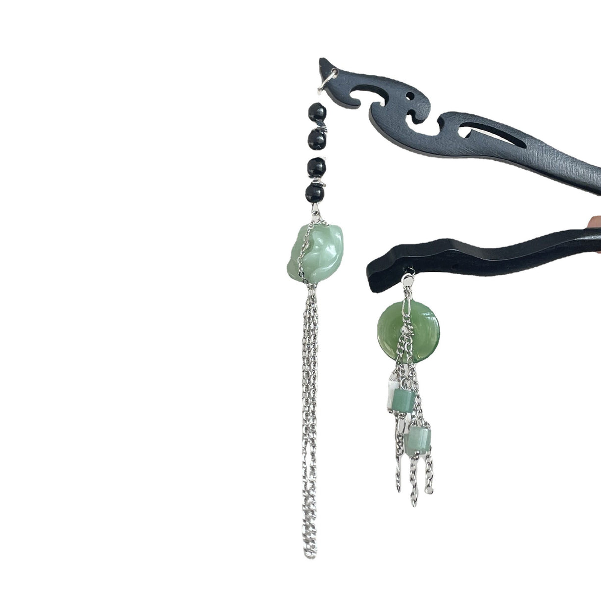 Modische Sandelholz Quaste Haartupfmädchen