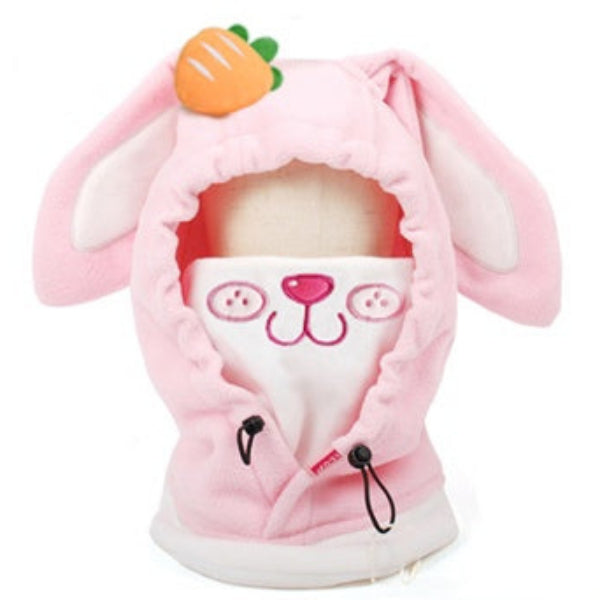 Ski Protection Helmet Hat Head Cover Brown Bear Rabbit White Bear Cartoon