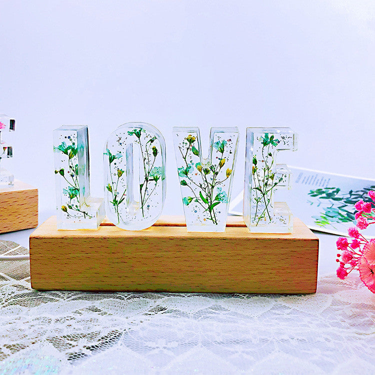 Gifts for the Bride Letters of Eternal Flower Night Light