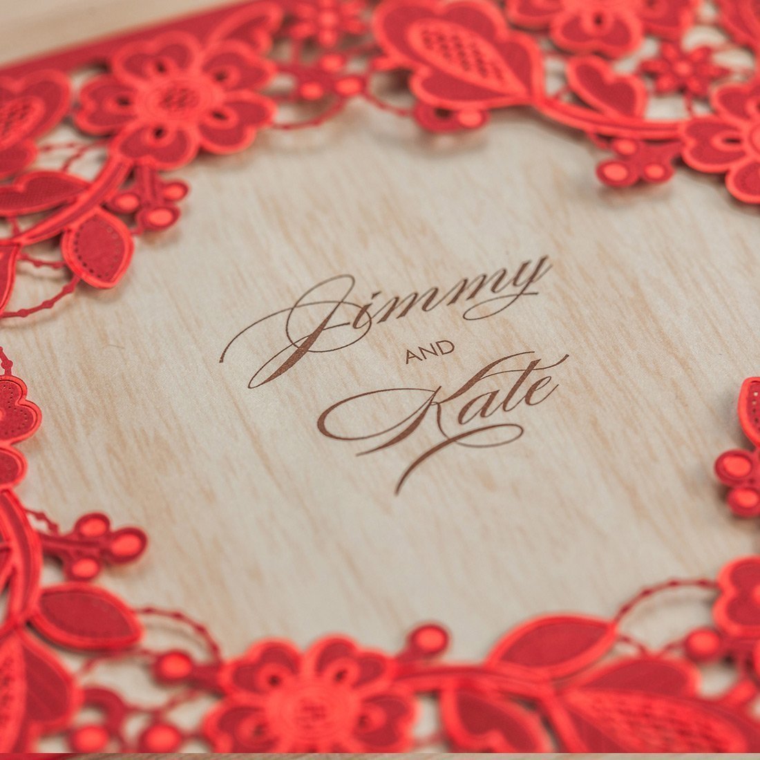 Personalized Custom Red Invitation