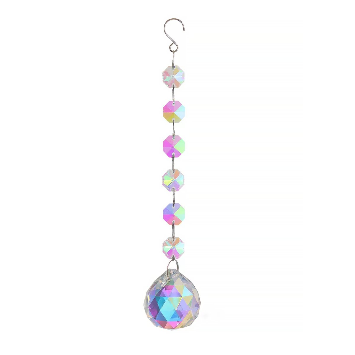 Geometric Crystal Suncatcher Hanging Ornament Window Decor-6
