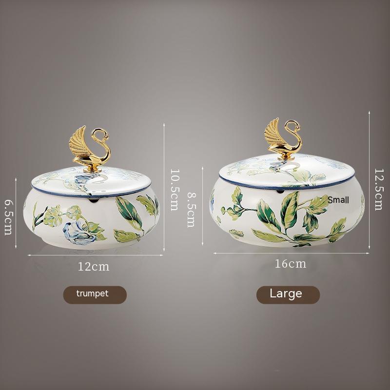 Büro -Aschenbecher mit Deckelwinddichte Flugasche