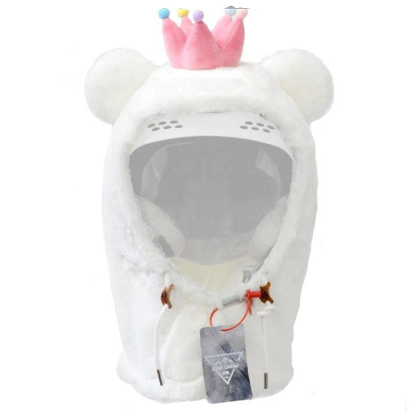 Ski Head Cover Face Mask Ski Hat Cover Decorative Ears