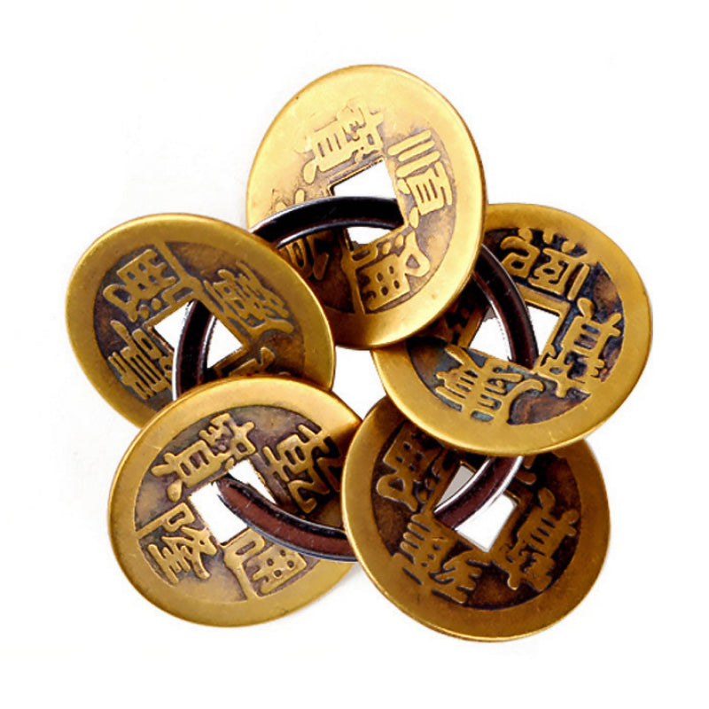 Lucky Transfer Body Protection Plum Copper Coin Pendant