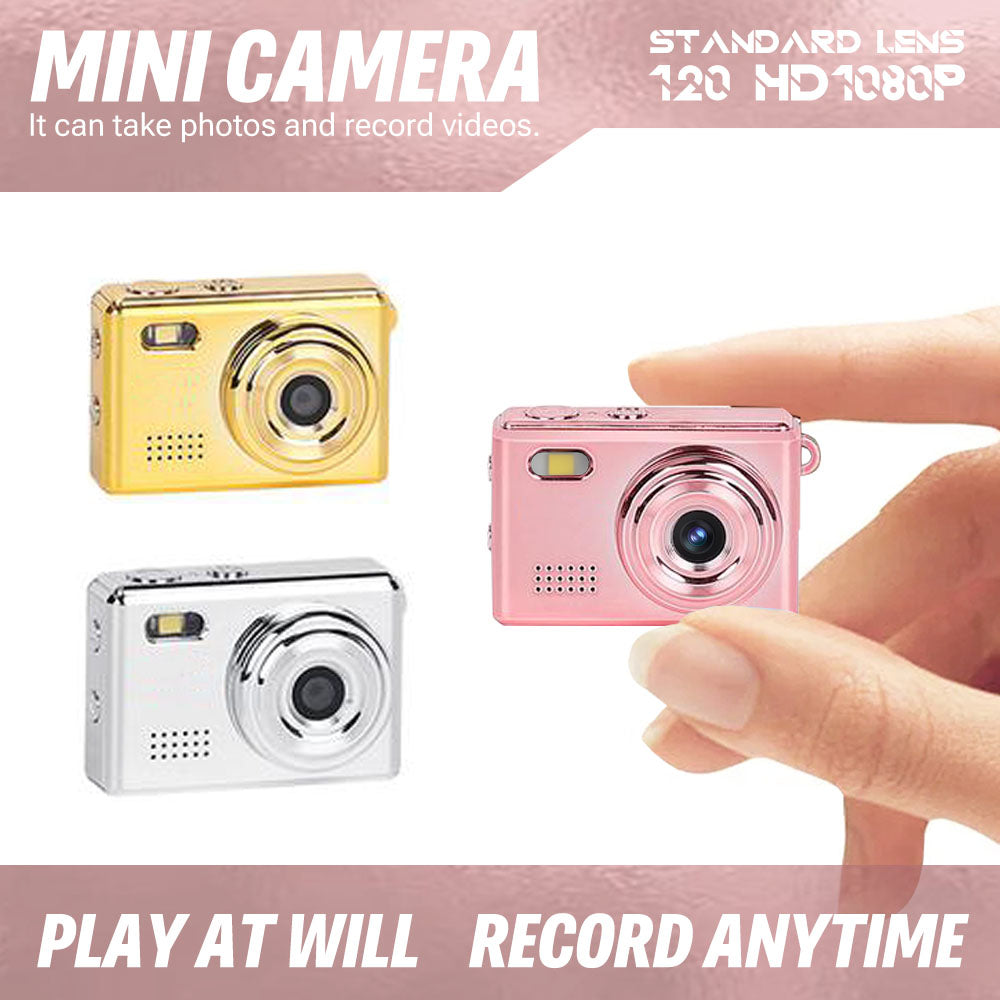 Mini Compact HD Camera in Metallic Color Portable Gift for Travelers-1