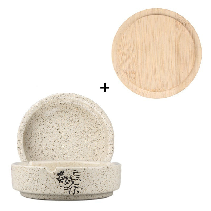 Chinesischer Stil Fisch Bild Retro Aschenbecher Keramik kreativ