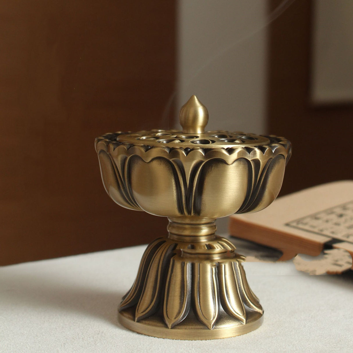 Home Indoor Copper Weihrauch Brenner Zen Ornamente