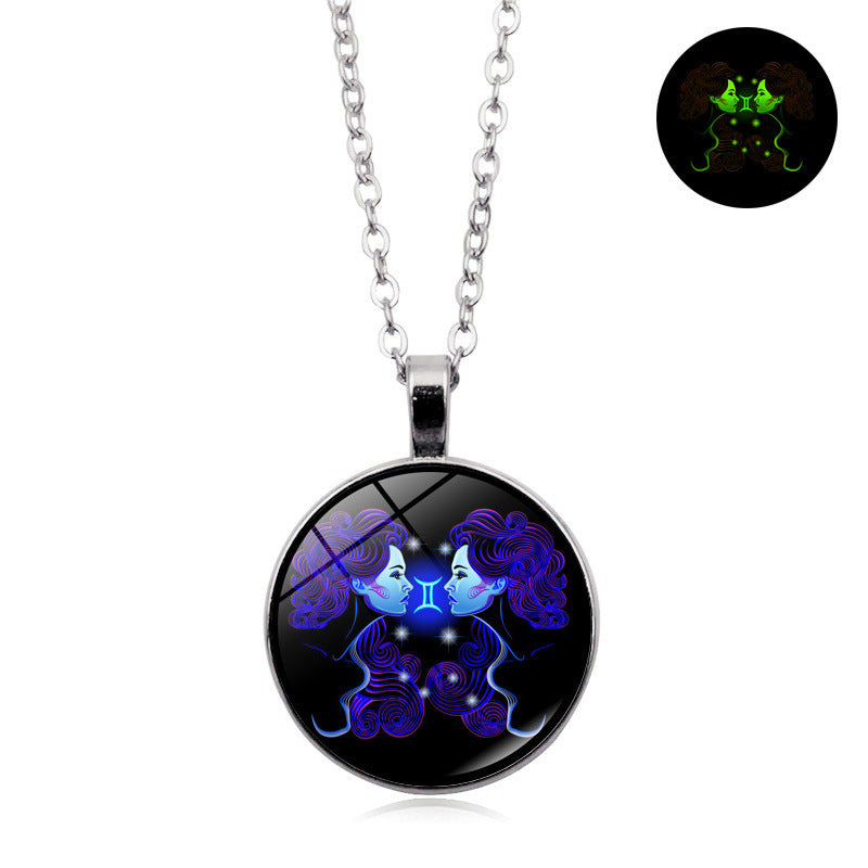 Luminous Zodiac Pendant Necklace–5