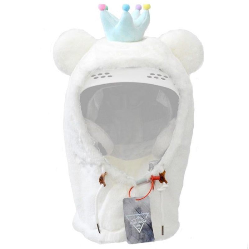 Ski Head Cover Face Mask Ski Hat Cover Decorative Ears