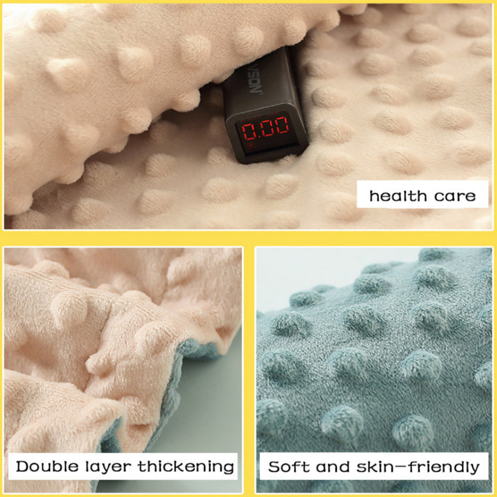 Baby Blanket Super Soft Double Layer with Dotted Backing Newborn Swaddling Blankets