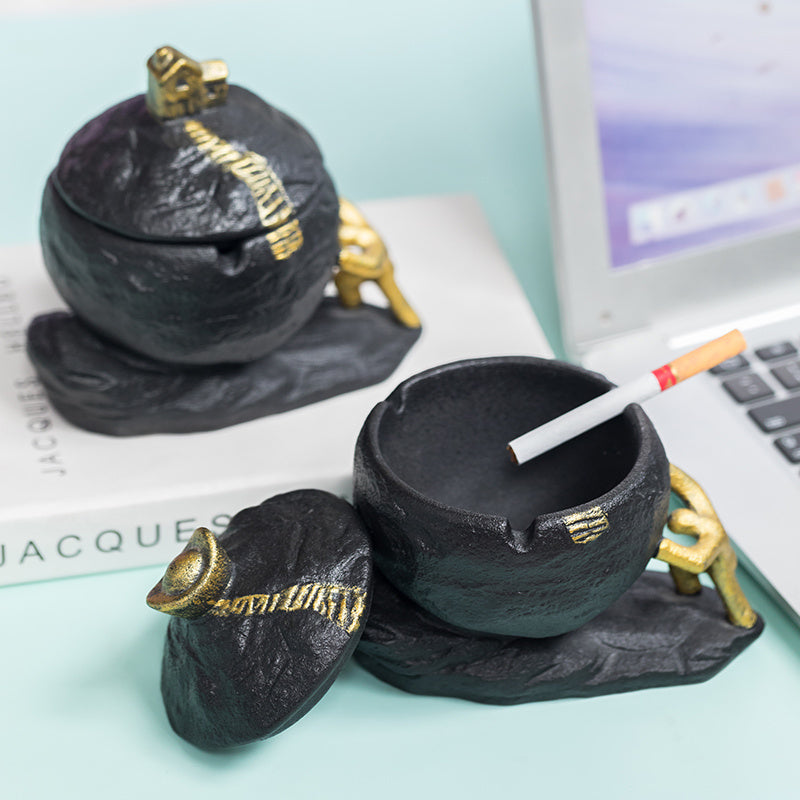 Home Creative Zen Chinese Ceramic Aschenbecher