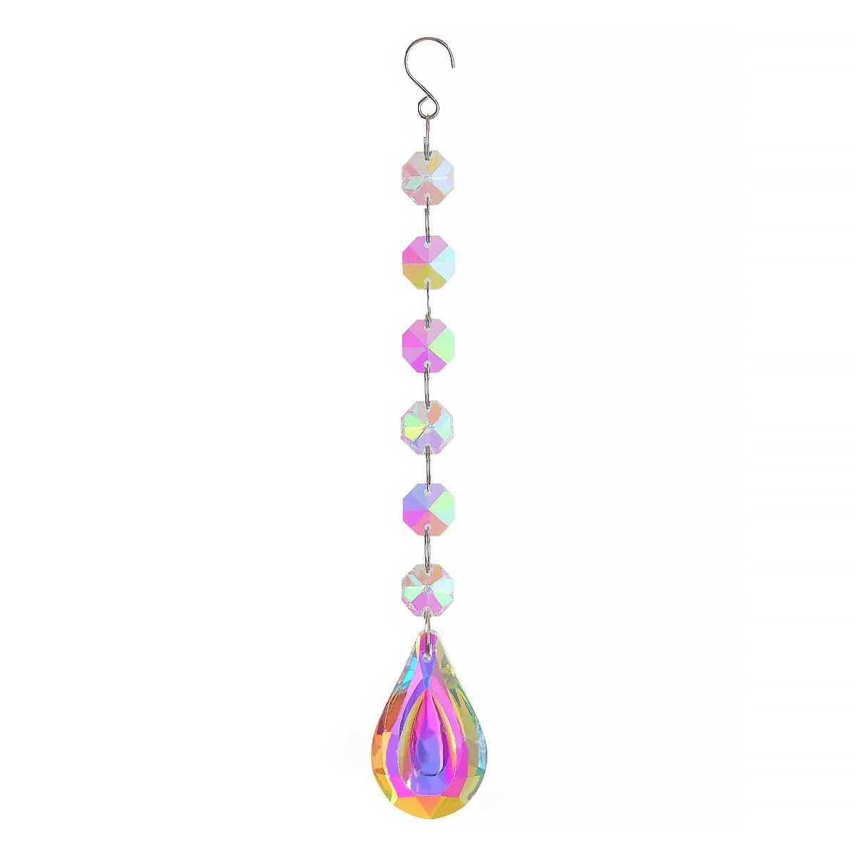 Geometric Crystal Suncatcher Hanging Ornament Window Decor-13