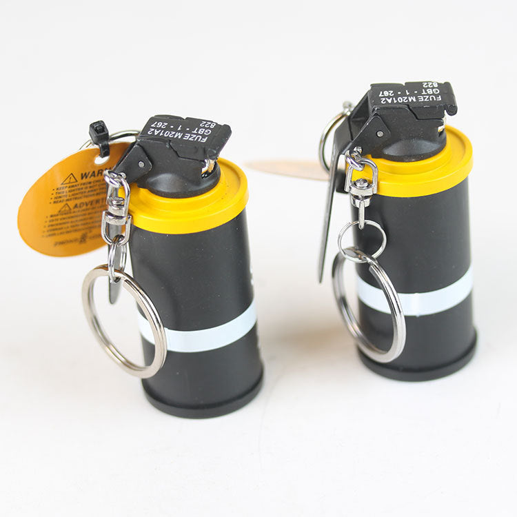 Metal Black Military Grenade Shaped Lighter