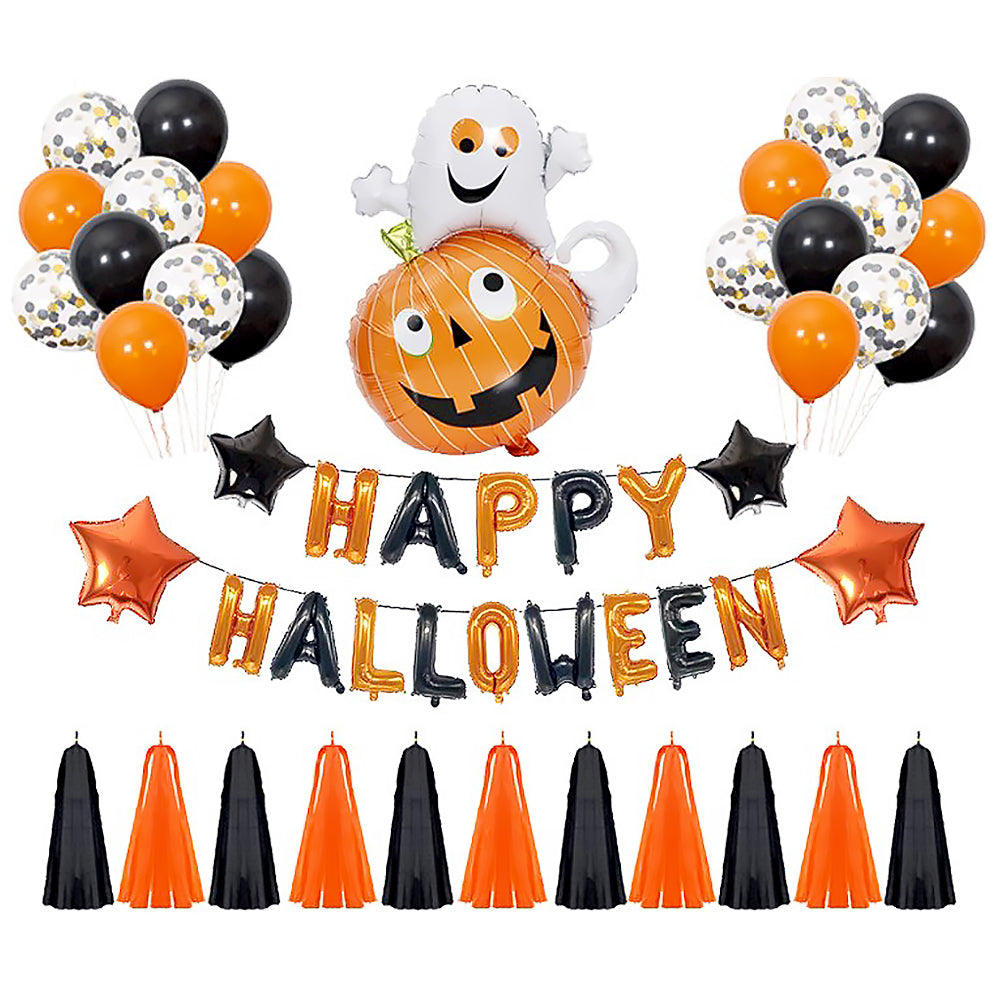 Halloween Pumpkin Balloon Decoration Set for Home Party Supplies-8