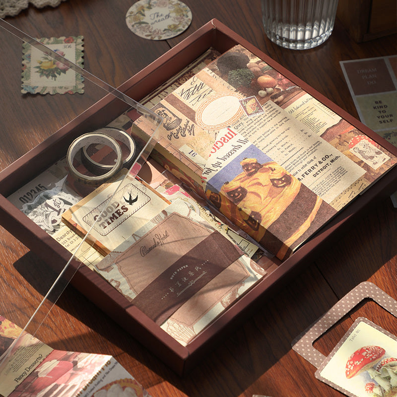 Retro-Geschenkbox 155-teilige Set Ins Geschenkbox Notebook Taper Sticker Set