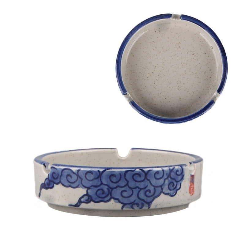 Chinesischer Stil Fisch Bild Retro Aschenbecher Keramik kreativ