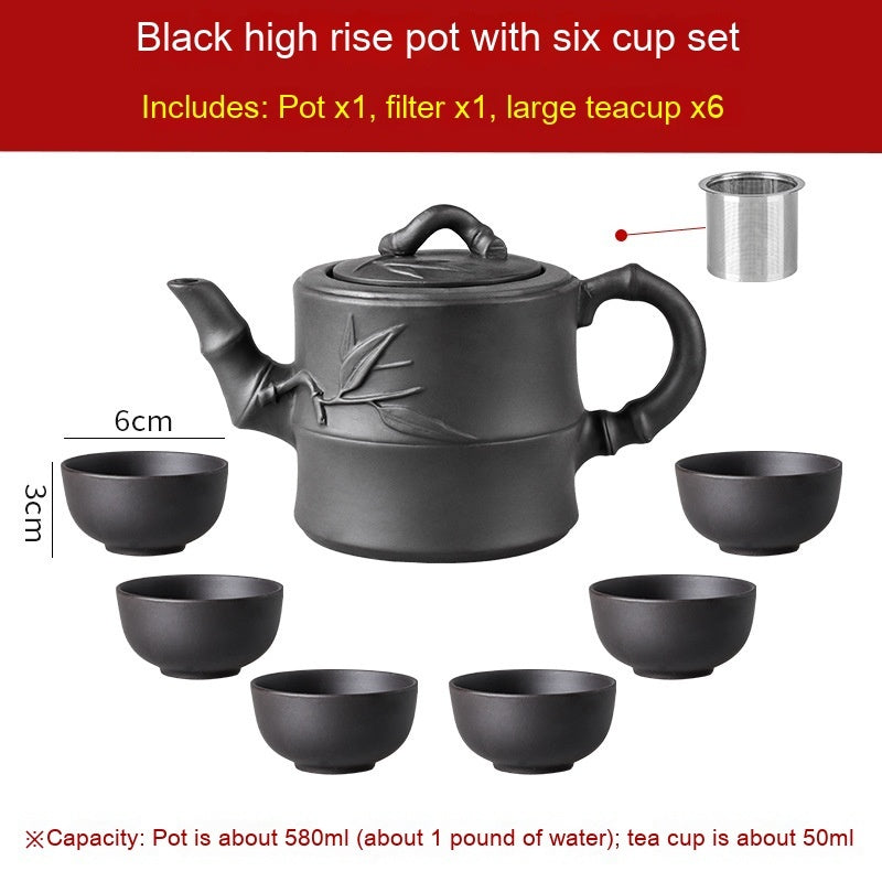 Lila Sandteekannweite Edelstahlfilter Teekanne großer Kapazitätsdufttee