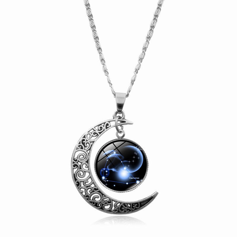 Zodiac Necklace for Women Star Sign Astrology Pendant-10