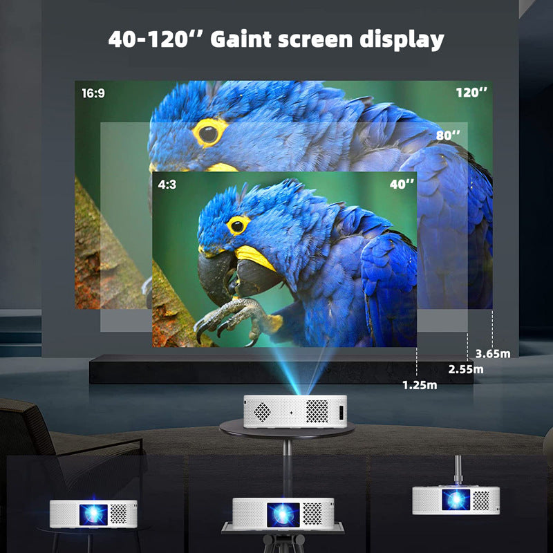 Wireless HD Projector Home Theater Portable Overhead Projector