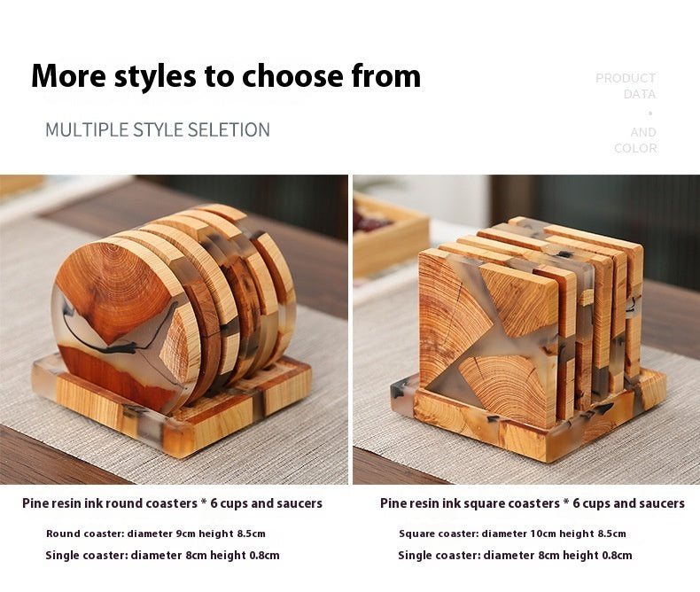 Harz Arborvitae Tea Tasse isolierte Matte