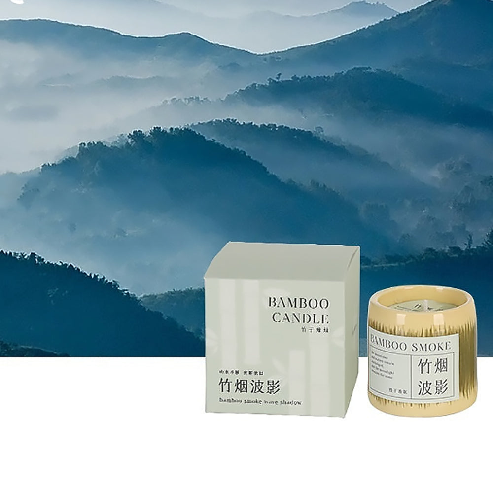 Bamboo Scented Candle Handmade Soy Wax Aromatherapy Gift-7