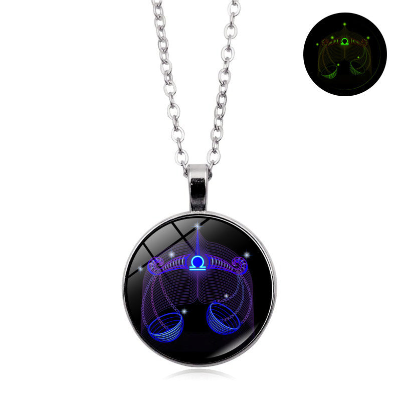 Luminous Zodiac Pendant Necklace–9