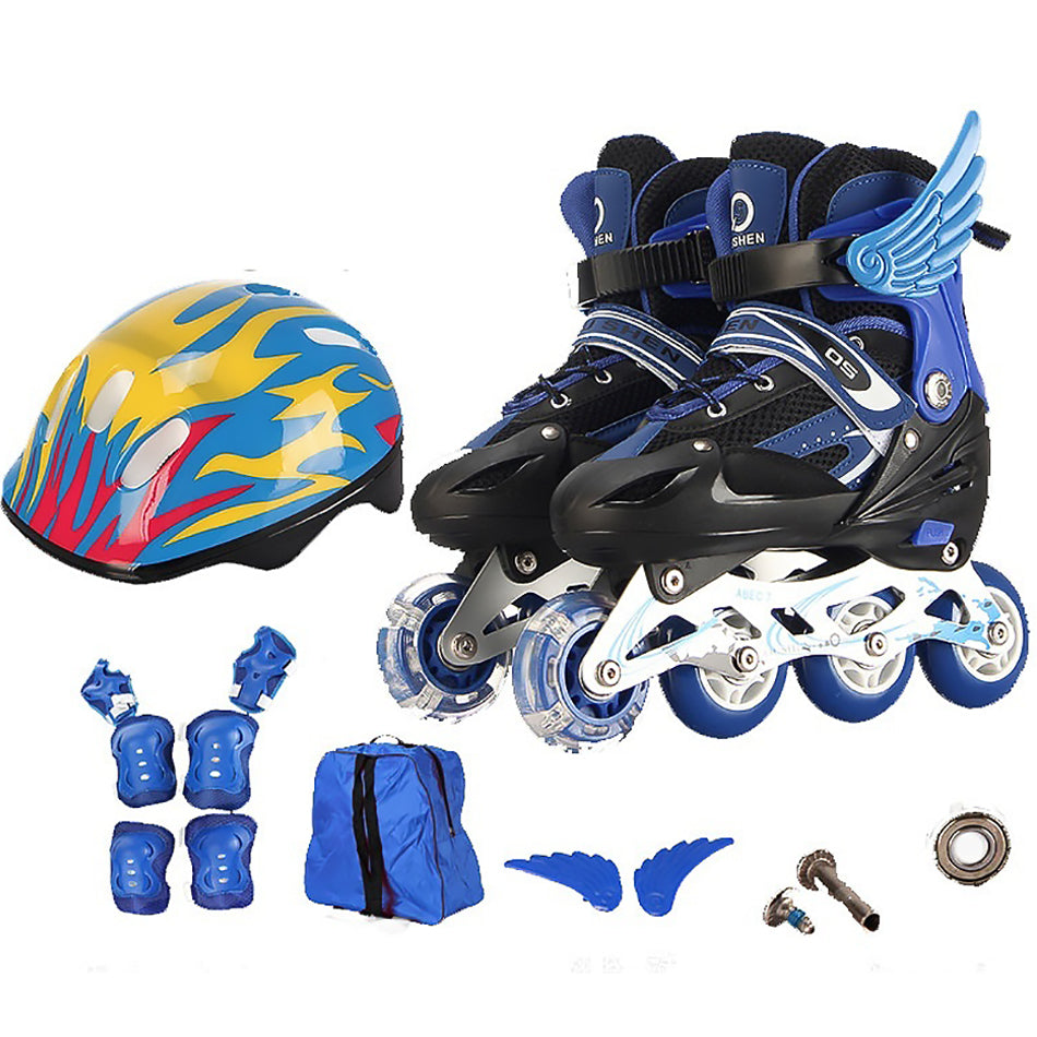 PU Single Einstellbare Kinder Die Skating Schuhe