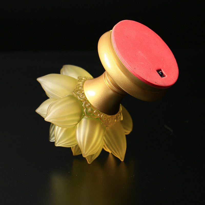 Reine Kupfer Alte Methode Buddha führte Laternen an