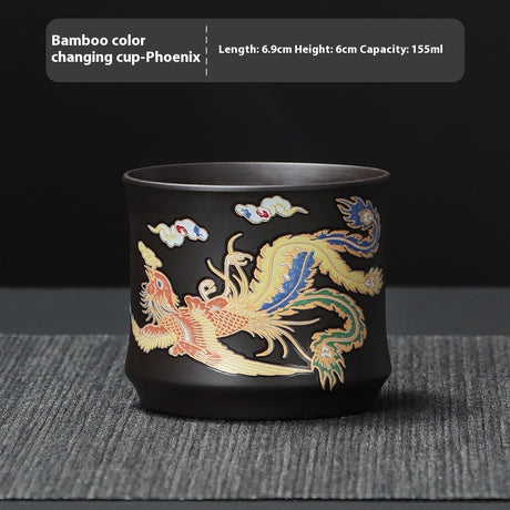 Fengming wechselt die Farbe mit Hitze lila Sandtee Tasse