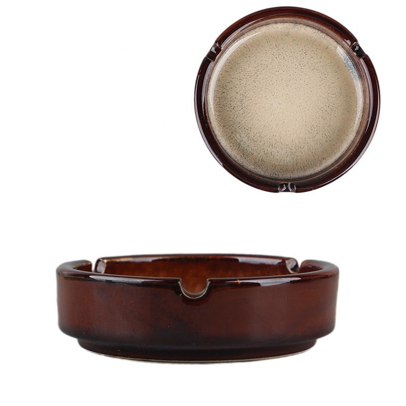 Chinesischer Stil Fisch Bild Retro Aschenbecher Keramik kreativ