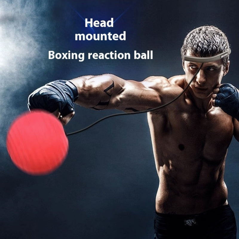 Head-mounted Boxing Reaction Training Ball