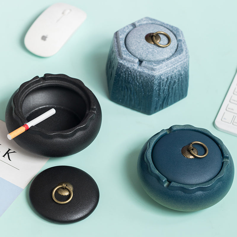 Home Creative Zen Chinese Ceramic Aschenbecher