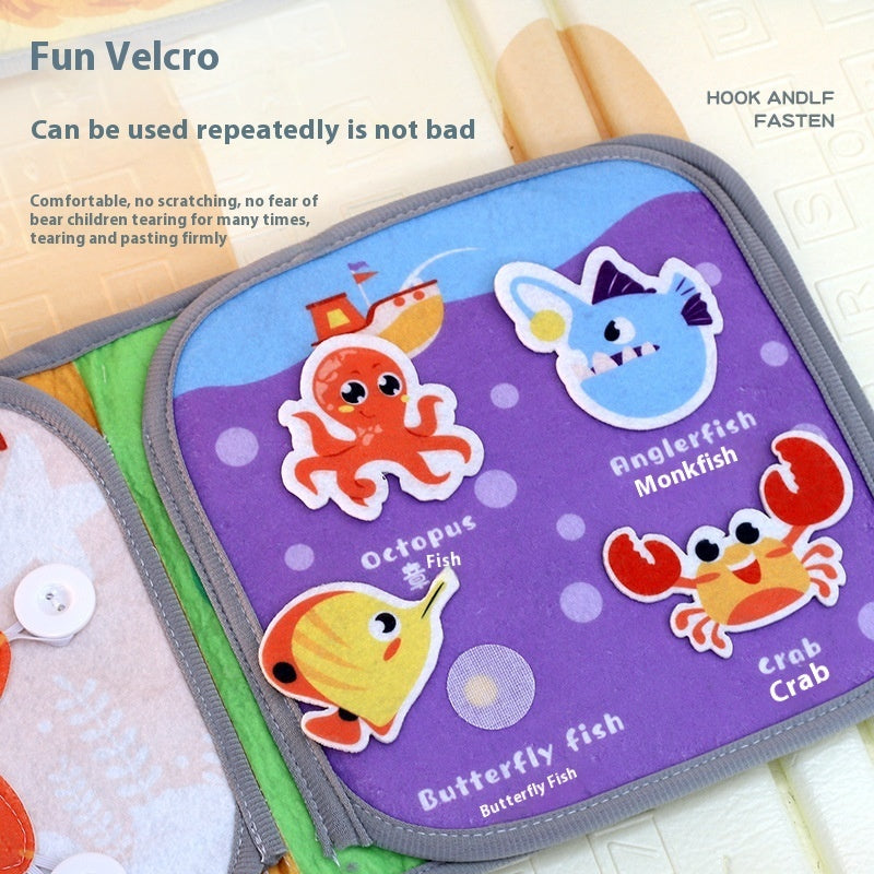 Early Childhood Cloth Book Education Tear-proof Biteable