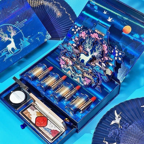 Concentric Lock Lipstick Paper Carving Style Makeup Gift Box-1