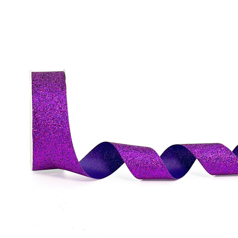 Super Shiny Gold Colorful Christmas Gift Flower Gift Wrap with Satin Ribbon