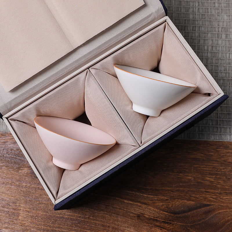 Bambus-Hut-Tasse Keramik Tee Bowl Tasse