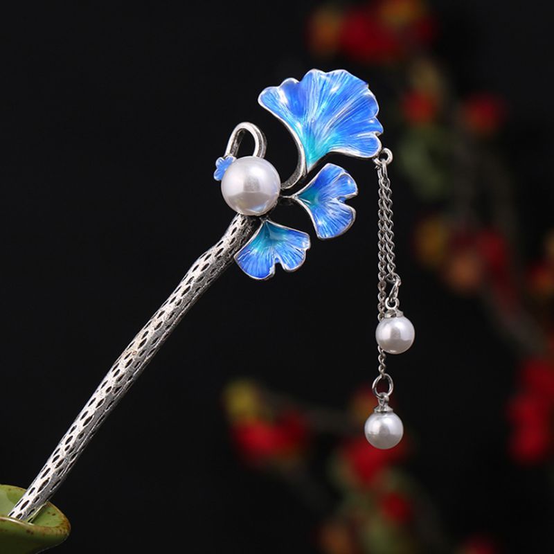 Wind Ahornblatt Quasten exquisit antikes Haarnadel