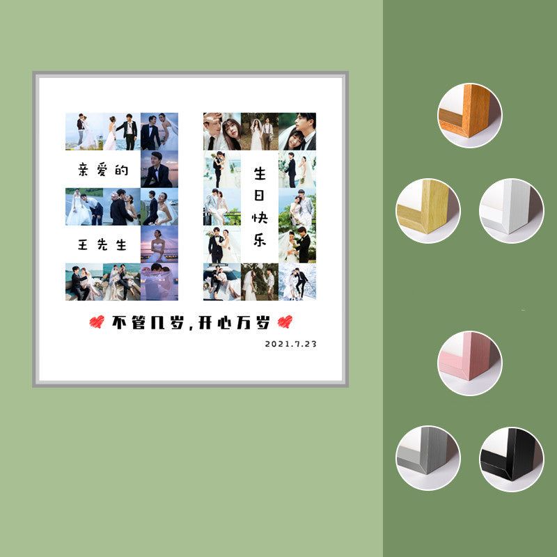 Mai Paare Gedenken Geburtstag Wachstum benutzerdefinierte Tisch Malerei