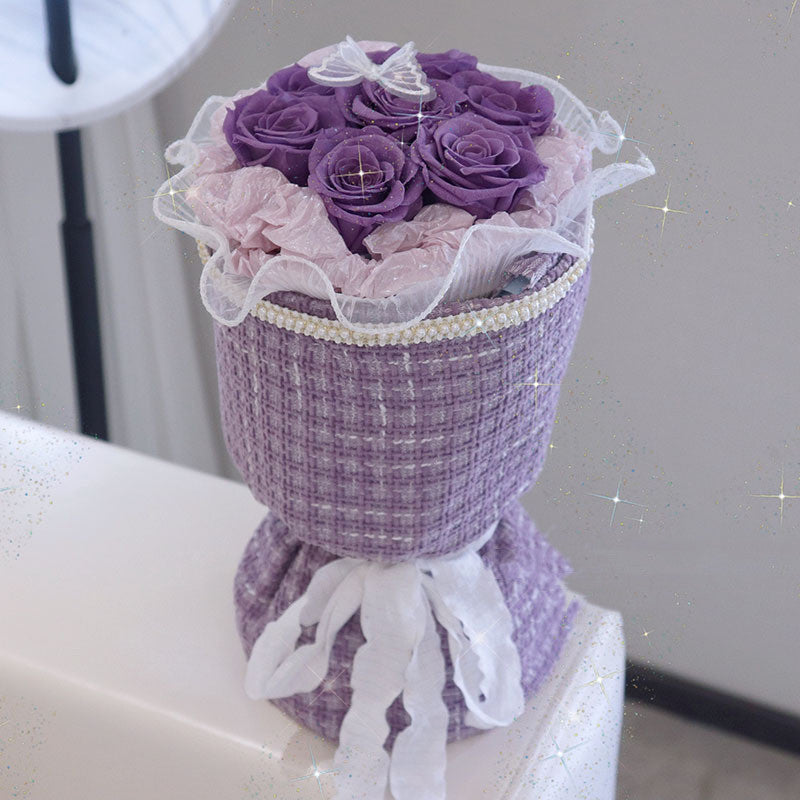 Geschenke für Lehrer 7 Rosen Strauß Muttertagsgeschenke