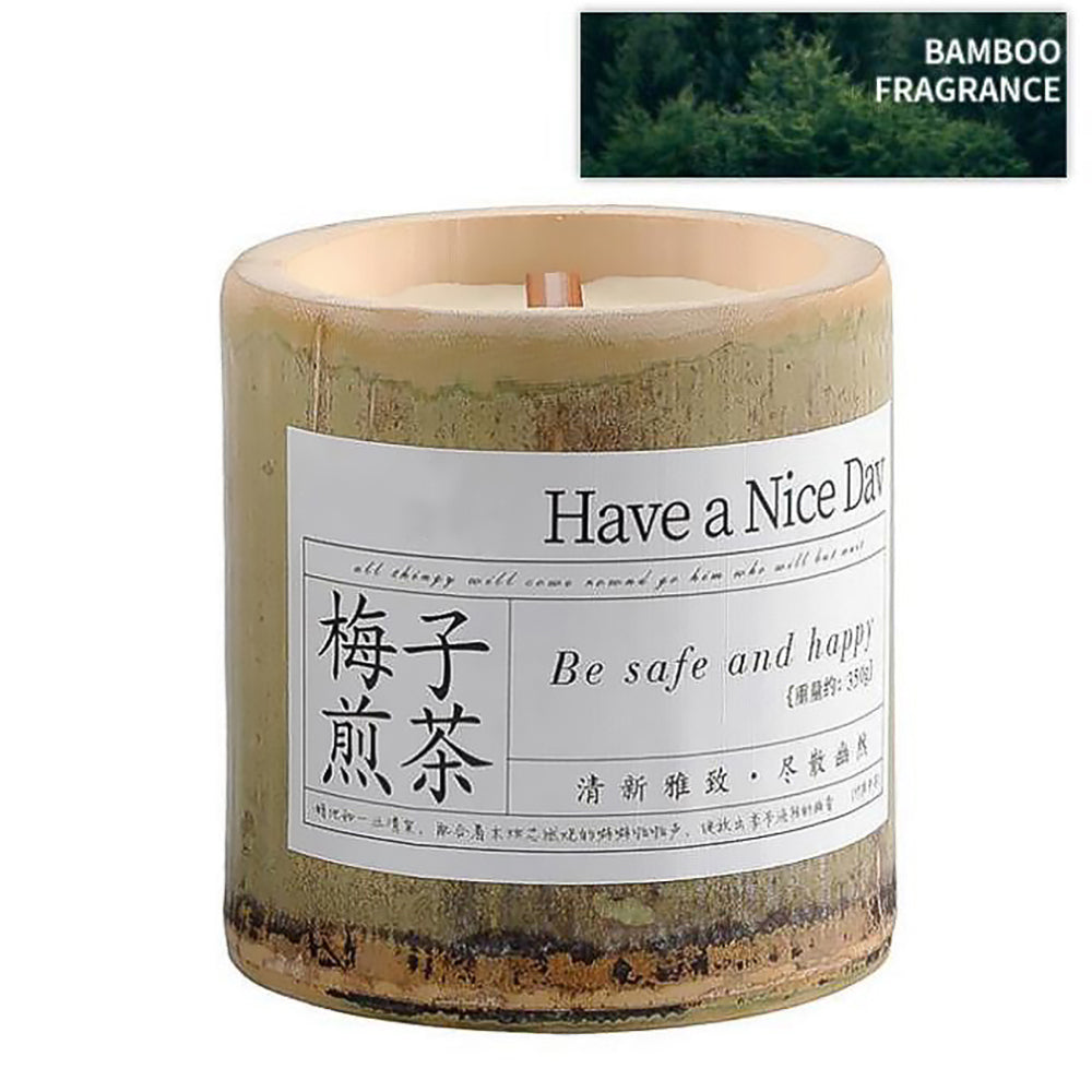 Indoor Bamboo Cup Scented Candle Valentine's Day Ambiance Gift-13
