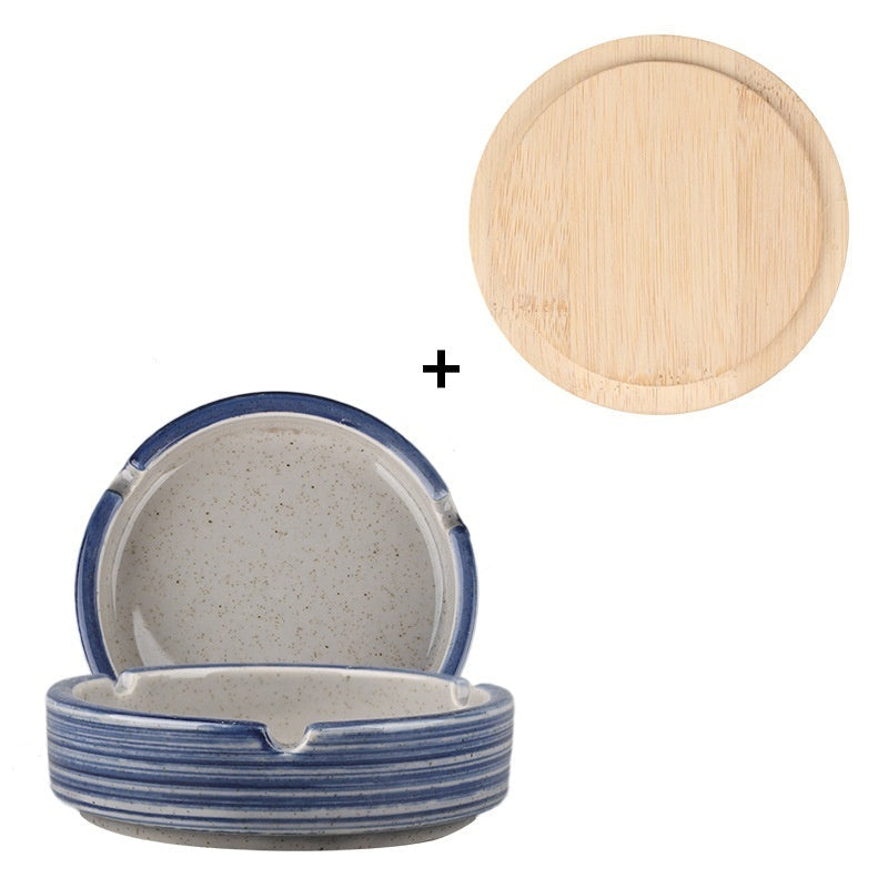 Chinesischer Stil Fisch Bild Retro Aschenbecher Keramik kreativ