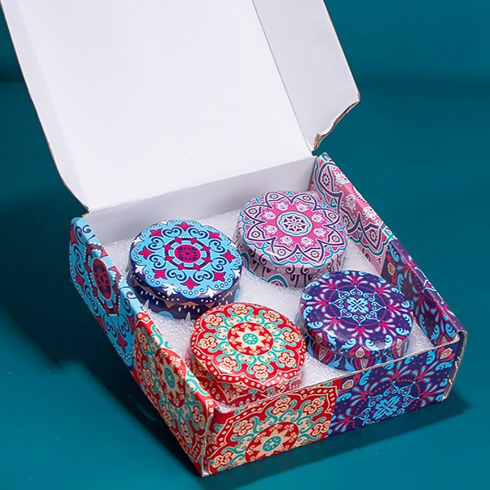 Scented Candle Gift Box with Dried Flowers for Calm and Ambience-4