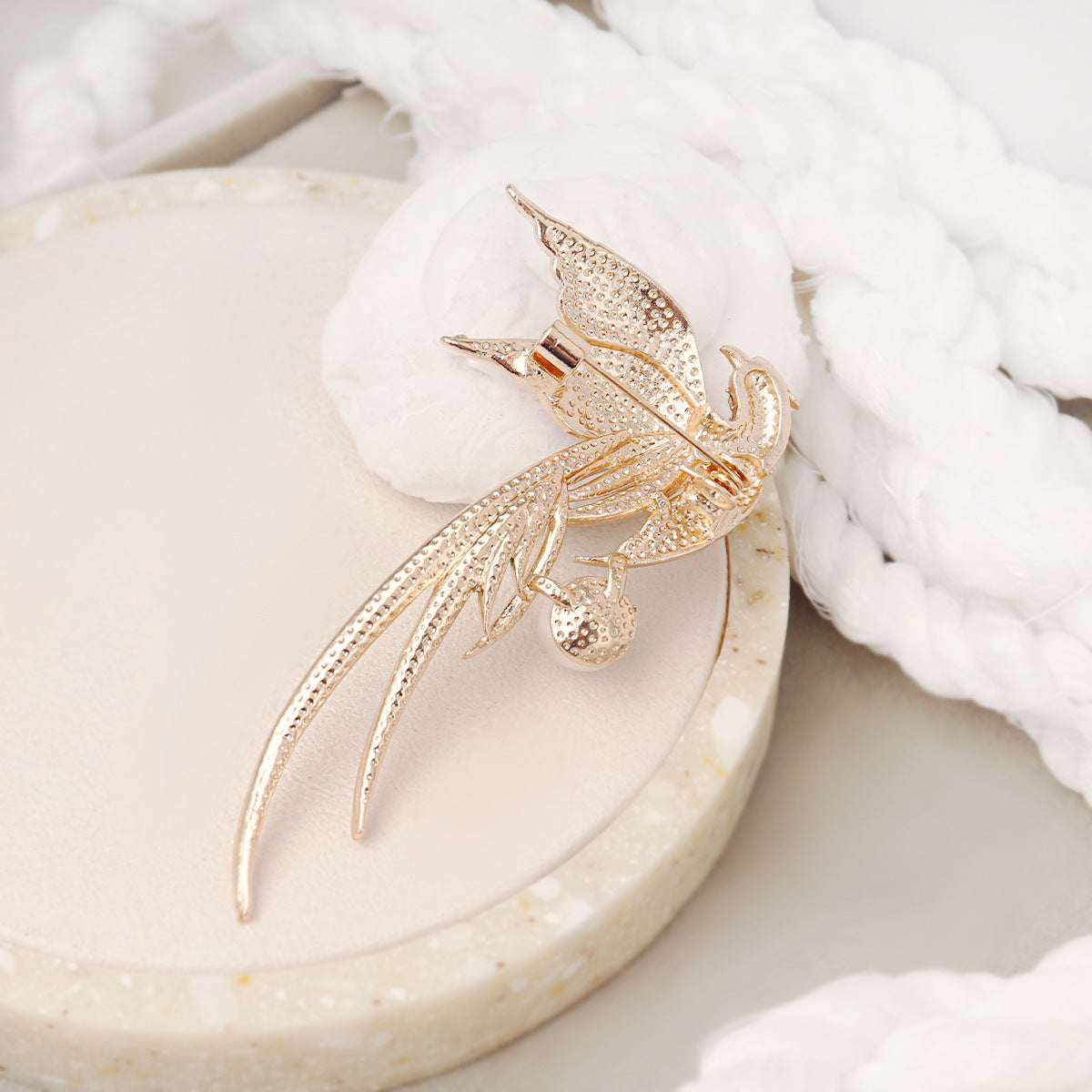 Hummingbird Phoenix Peacock Oil Tropf Brosche Pin -Kleidungszubehör