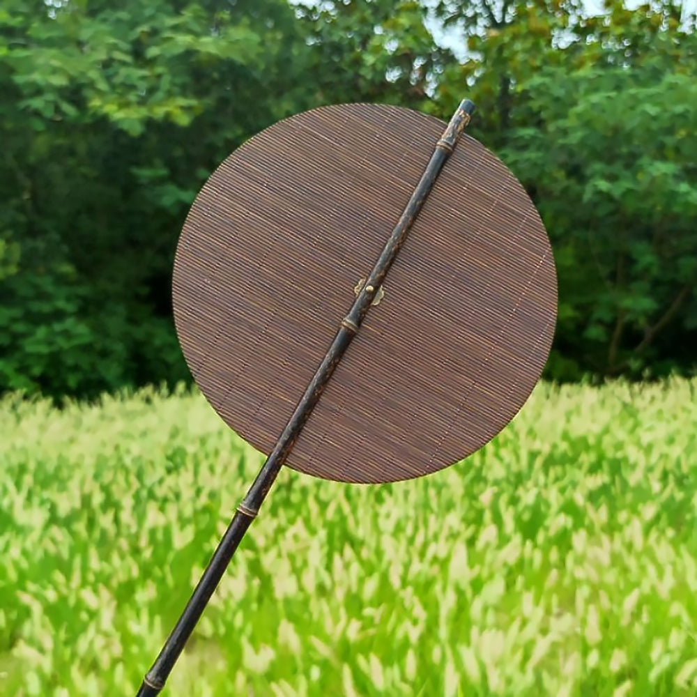 Thin Bamboo Silk Full Bamboo Waist Fan-2