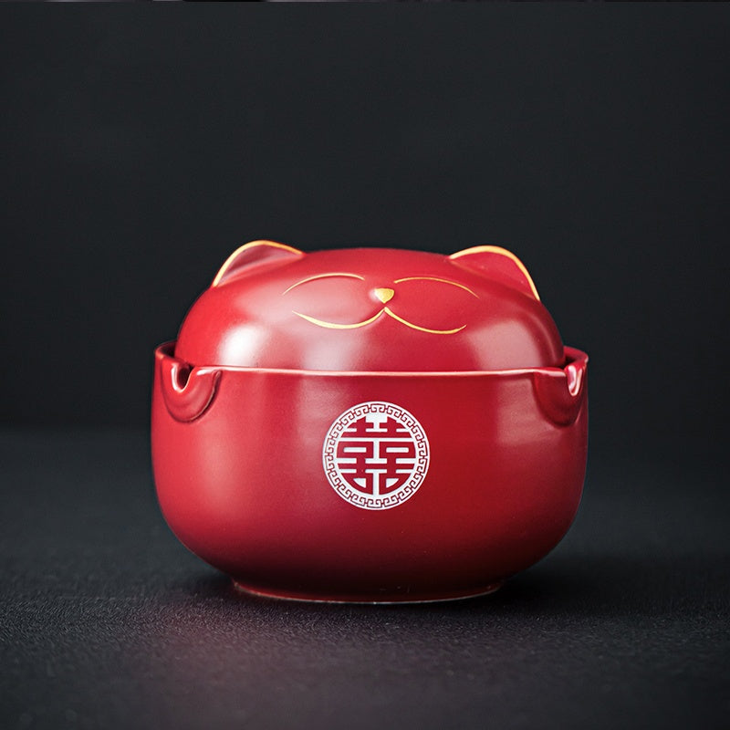 Willkommen zum Trend von Lucky Cat Aschenbecher Heim Wohnzimmer