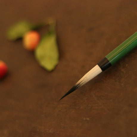 Slender Gold Writing Brush  – Detail Brush for Chinese Calligraphy & Drawing