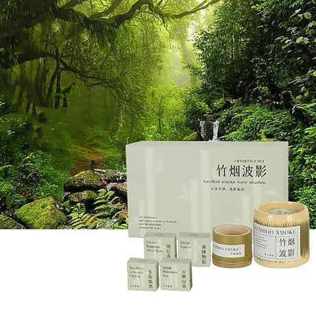 Bamboo Scented Candle Handmade Soy Wax Aromatherapy Gift-5